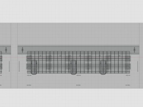 Low Poly Solar Carport Type-2 Pack 3D Model