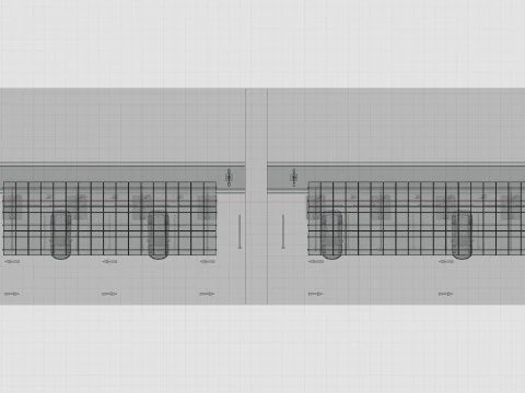 Low Poly Solar Carport Type-3 Pack 3D Model