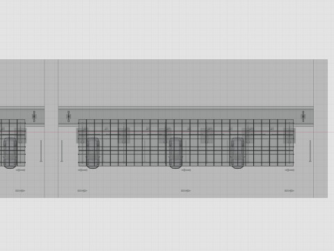 Low Poly Solar Carport Type-3 Pack Model 3D