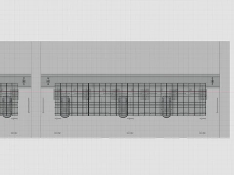 Low Poly Solar Carport Type-3 Pack 3D Model