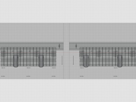 Low Poly Solar Carport Type-4 Pack Model 3D