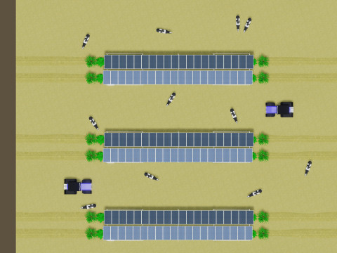 Lowpoly Agricultural Solar Energy Systems Type-2 3D 模型