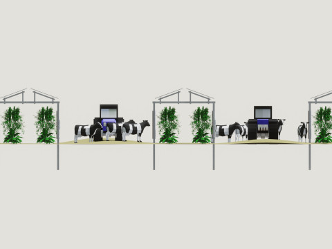 Lowpoly Agricultural Solar Energy Systems Type-2 3D 模型