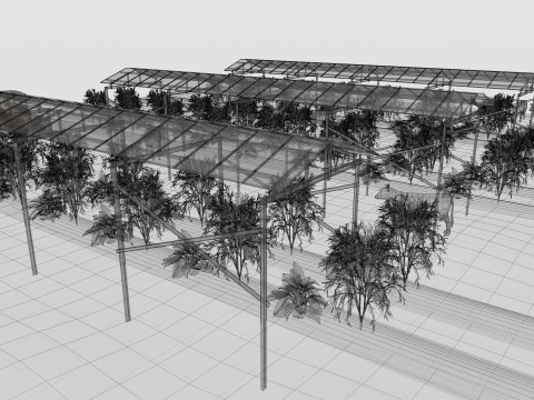 Lowpoly Agricultural Solar Energy Systems Type-2 3D 模型