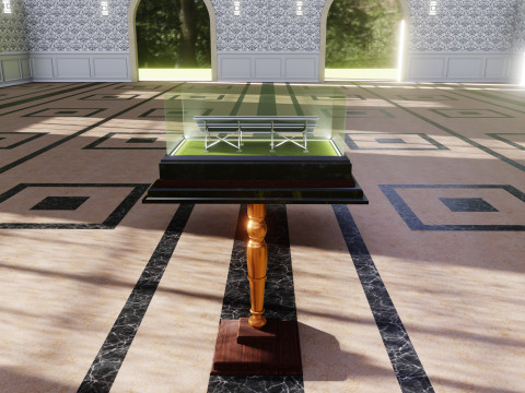 Solar Energy Construction Table 2x8 Diorama Modelo 3D