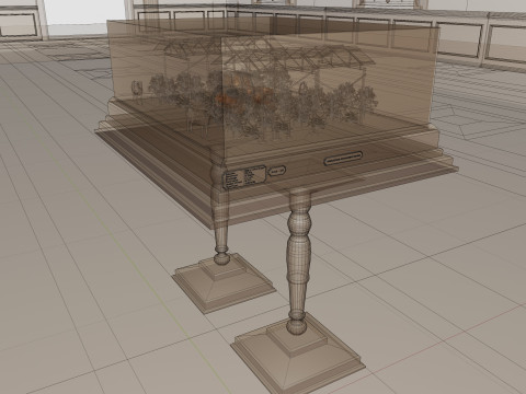 Agricultural Solar Energy Type-2 Table 2x2x8 Diorama Modelo 3D