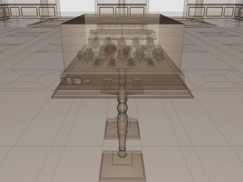 Agricultural Solar Energy Type-2 Table 2x2x8 Diorama 3D Model