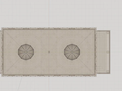 Agricultural Solar Energy Type-2 Table 2x2x8 Diorama 3D Model