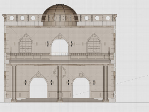 Solar Carport Type-1 3x12 Panels Diorama 3D मॉडल