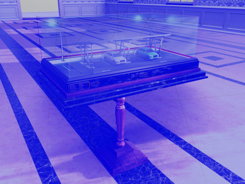 Solar Carport Type-2 3x12 Panels Diorama 3D मॉडल