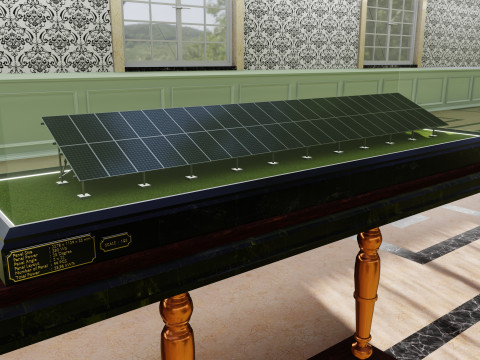 Solar Energy Construction Tables Diorama Pack 3D-Modell