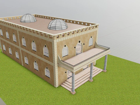 Solar Energy Construction Tables Diorama Pack 3D Model