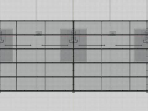L Type 4 Car Solar Carport Modello 3D