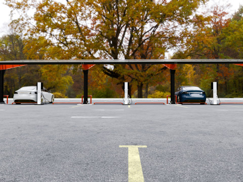 L Type 6 Car Solar Carport Modello 3D