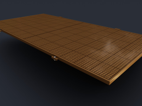 Colared Solar Panels 3D Model