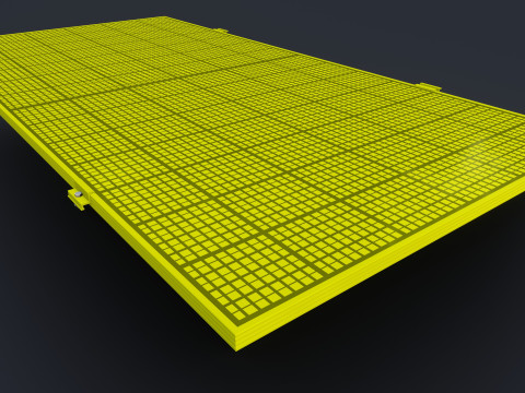 Colared Solar Panels 3D Model