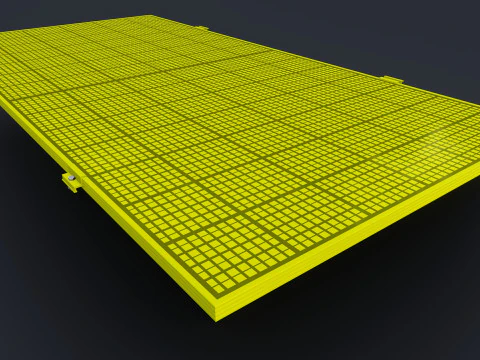 Colared Solar Panels 3D Model