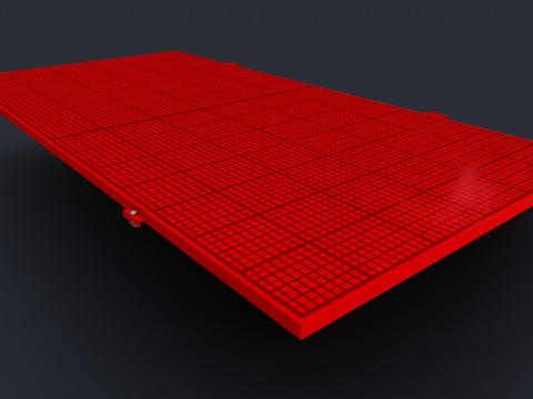 Colared Solar Panels 3D Model