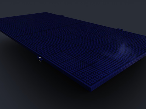 Colared Solar Panels 3D Model