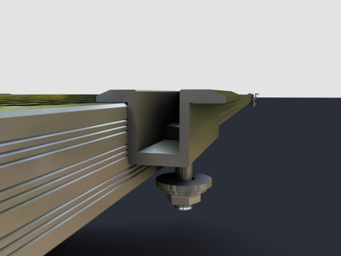 Colared Solar Panels 3D Model