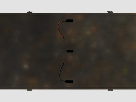 Colared Solar Panels 3D Model
