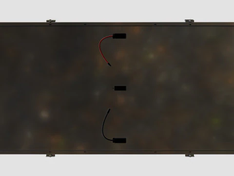 Colared Solar Panels 3D Model