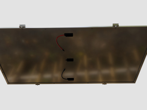Colared Solar Panels 3D Model