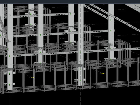 太陽エネルギー建設 2x15 テーブル 3Dモデル