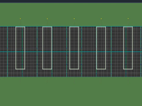 Solar Energy Construction 2x15 Table 3D Model