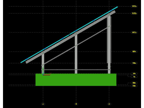 Solar Energy Construction 2x15 Table Model 3D