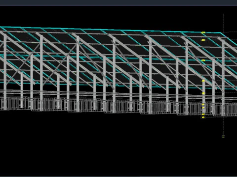 Solar Energy Construction 2x15 Table 3D Model