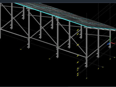 Solar Energy Construction 2x15 Table 3D Model