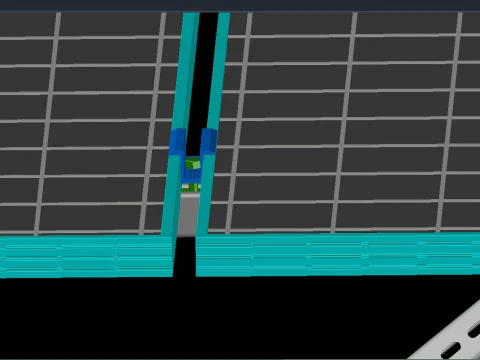 Solar Energy Construction 2x15 Table 3D Model
