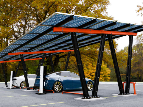 Solar Carport-4 Car Carport-3x12 Panels-Type-8 Modelo 3D