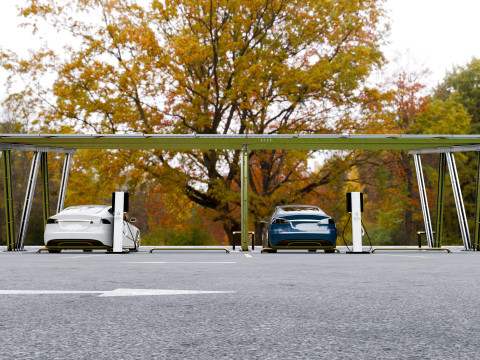 Solar Carport-4 Car Carport-3x12 Panels-Type-8 Modelo 3D