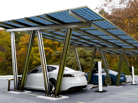 Solar Carport-4 Car Carport-3x12 Panels-Type-8 Modelo 3D