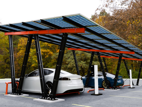 Solar Carport-4 Car Carport-3x12 Panels-Type-8 Modelo 3D
