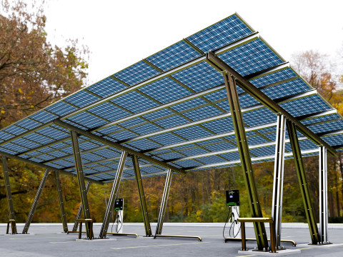 Solar Carport-4 Car Carport-3x12 Panels-Type-8 Modelo 3D
