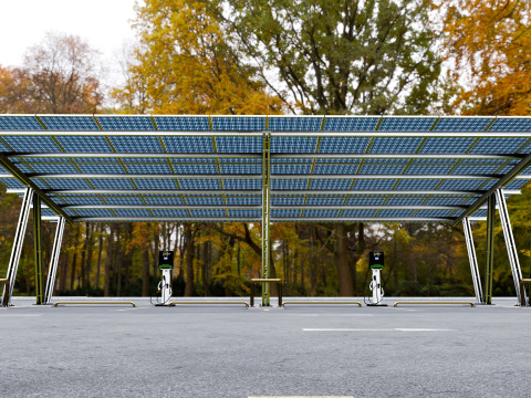 Solar Carport-4 Car Carport-3x12 Panels-Type-8 Modelo 3D