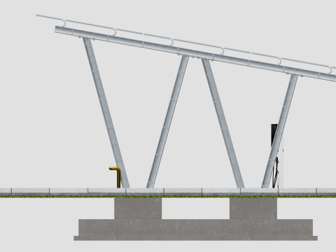 Solar Carport-4 Car Carport-3x12 Panels-Type-8 Modelo 3D