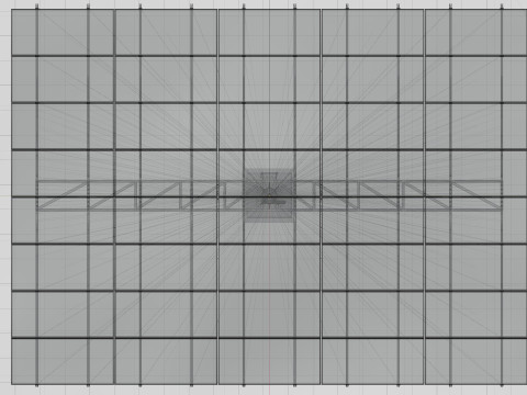 Solar Tracking Pole-5x8 Panel Layout SOLAR-SIM V01 3D 模型