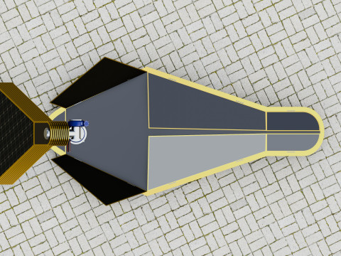 Dual Axis Daisy With Solar Tracking System-10 Wings-5-5 kW Modelo 3D