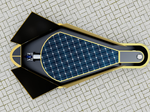 Dual Axis Daisy With Solar Tracking System-10 Wings-5-5 kW Modelo 3D