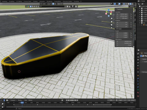 Marguerite &agrave; deux axes avec syst&egrave;me de suivi solaire-10 ailes-5-5 kW Modèle 3D