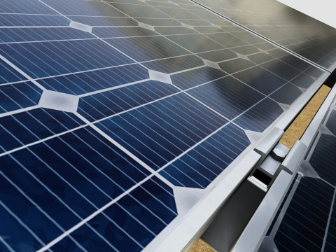 48 kW Solar Tracker Pole-2x4 Panel Layout-SOLAR-SIM V01 3D Model