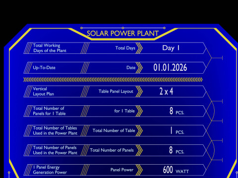 Solar Tracker Pole-2x4 Panel Layout-SOLAR-SIM V01-Mirror Supported 3D 模型