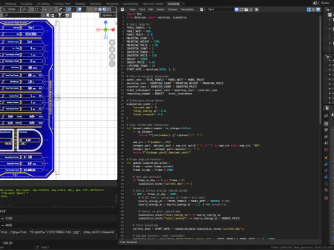 Solar Tracker Pole-2x4 Panel Layout-SOLAR-SIM V01-Mirror Supported 3D Model