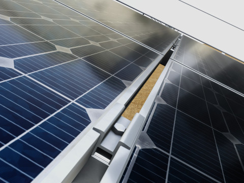 48 kW Solar Tracker-2x4 Panel Layout-SOLAR-SIM V01-Mirror Supported Modèle 3D