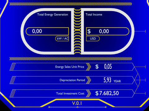 Dual Axis Solar Tracker Pole-3x6 Panel Layout-SOLAR-SIM V01 Model 3D