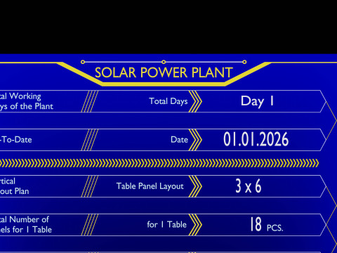 Dual Axis Solar Tracker Pole-3x6 Panel Layout-SOLAR-SIM V01 Model 3D